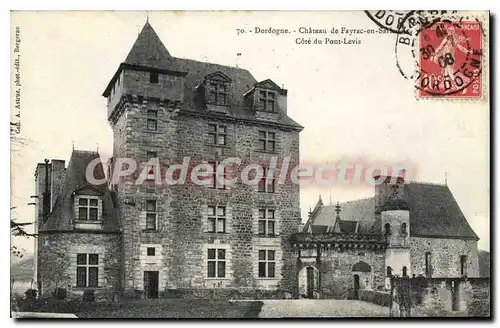 Cartes postales Chateau De Fayrac En Sarlat Cote Du Pont Levis