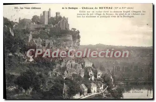 Cartes postales Chateau De Beynac Edifie Sur Un Rocher