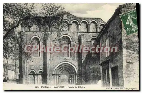 Cartes postales Dordogne Cadouin Facade De I'Eglise