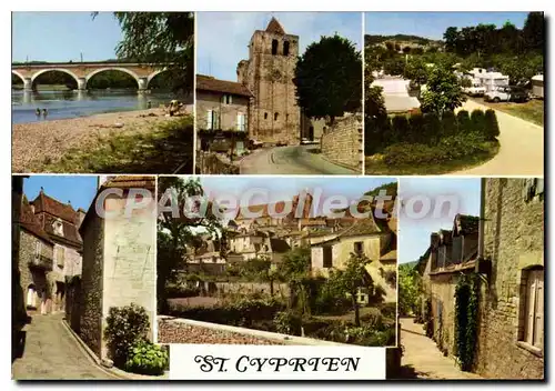 Moderne Karte St Cyprien Le Pont Sur La Dordogne