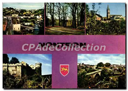 Cartes postales moderne Montron Vue Generale L'Eglise Les Remparts