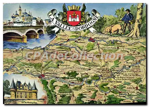 Cartes postales moderne Vallee De La Dordogne