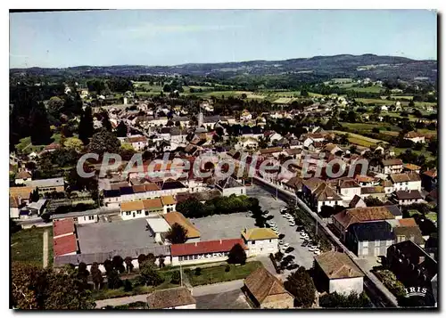 Moderne Karte La Coquille Vue Generale Aerienne