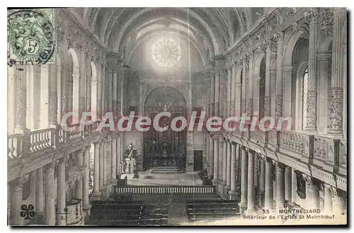 Cartes postales Montbeliard Interieur De I'Eglise St Maimboeul