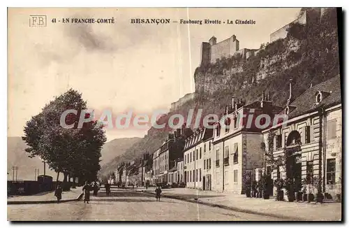 Ansichtskarte AK En Franche Comte Besancon Faubourg Rivotte La Citadelle