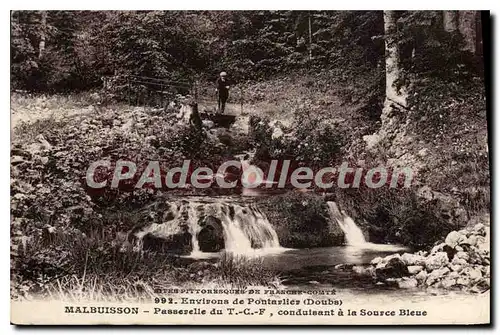 Cartes postales Malbuisson Passerelle Du Conduisant A La Source Bleue