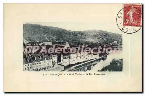 Cartes postales Besancon Le Quai Vauban Et Le Fort Chaudanne