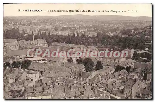 Cartes postales Besancon Vue Generale Quartier Des Casernes Et Les Chaprais