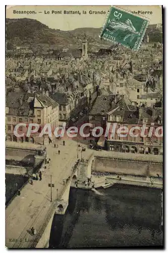 Cartes postales Besancon Le Pont Battant La Grande