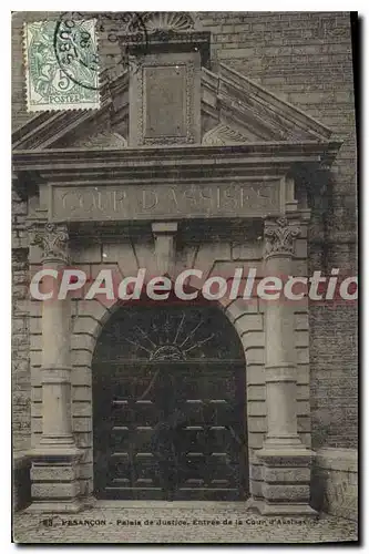 Cartes postales Besancon Palais De Justice Entree De La Cour