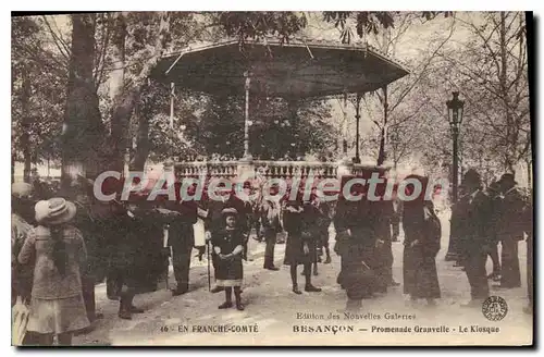 Cartes postales Besancon Promenade Grauvelle Le Kiosque