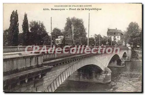 Ansichtskarte AK Besancon Pont De La Republique