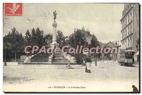 Cartes postales Besancon La Fontaine Flore