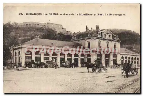 Cartes postales Besancon Les Bains Gare De La Mouillere Et Fort De Beauregard