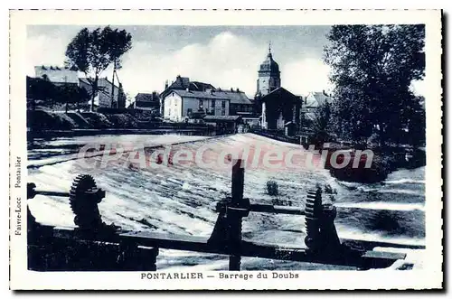 Cartes postales Pontarlier Barrage Du Doubs