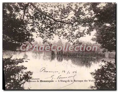 Cartes postales Besancon L'Etang De La Barraque Des Violone