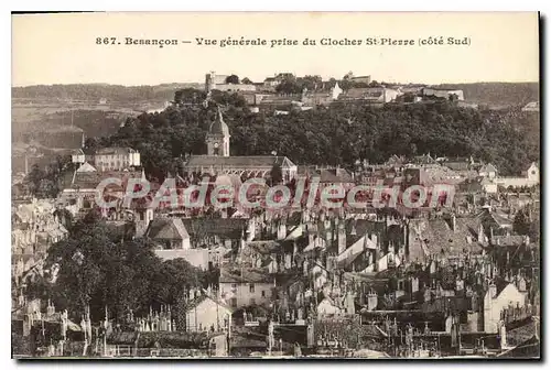 Cartes postales Besancon Vue Generale Prise Du Clocher St Pierre