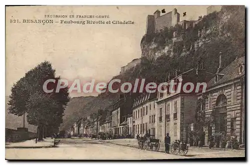 Cartes postales Besancon Faubourg Rivotte Et Citadelle