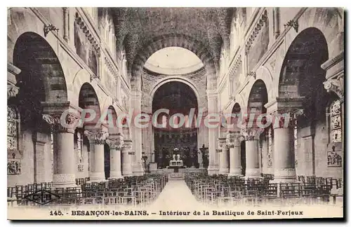 Cartes postales Besancon Les Bains Interieur De La Basilique De Saint Ferjeux