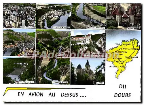 Cartes postales moderne Du Doubs En Avion Au Dessus