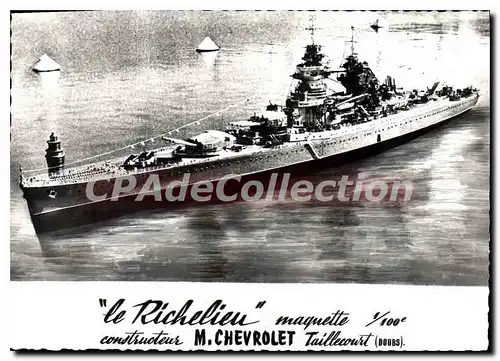 Cartes postales moderne Le Richelieu Maquette