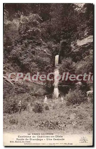 Cartes postales Chatillon En Diois Route De Glandage Une Gascade