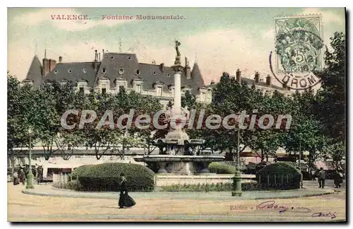 Cartes postales Valence Fontaine Monumentale