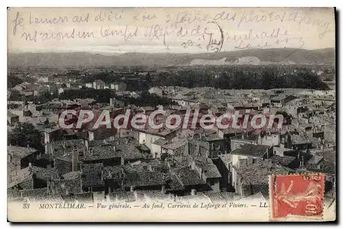 Cartes postales Montelimar Vue Generale Au fond Carrieres De Lafarge
