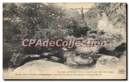Cartes postales Chute De La Gorges D'Ombleze La Chute