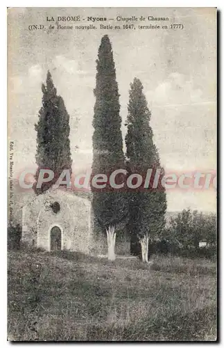 Cartes postales Nyons Chapelle De Chausan