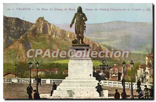 Cartes postales Valence La Place Du Champ De Mars