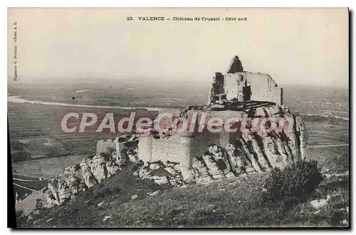 Cartes postales Valence Chateau De Crussol Cote Sud