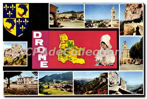 Moderne Karte La Drome