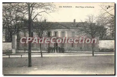 Cartes postales Bourges Etat Major D'Artillerie