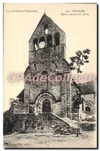 Cartes postales Beaulieu Eglise Romane