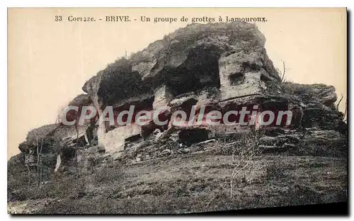 Cartes postales Brive Un Groupe De Grottes A Lamouroux