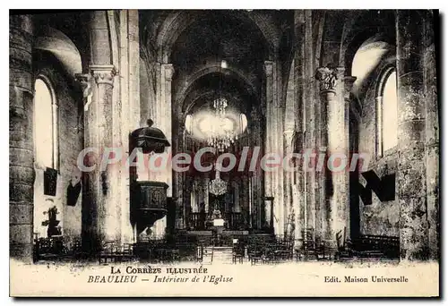 Cartes postales Beaulieu Interieur De I'Eglise