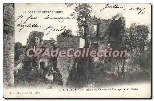 Cartes postales Chasteaux Ruines Du Chateau De Couzage