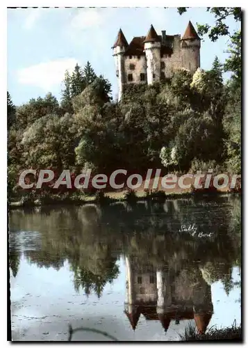 Moderne Karte Bort Sur Le Lac Du Barrage Le Chateau De Val Du