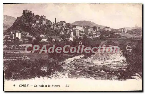 Cartes postales Corte La Ville Et La Riviere