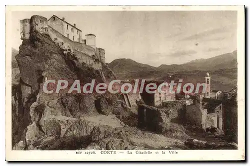 Cartes postales Corte La Citadelle Et La Ville