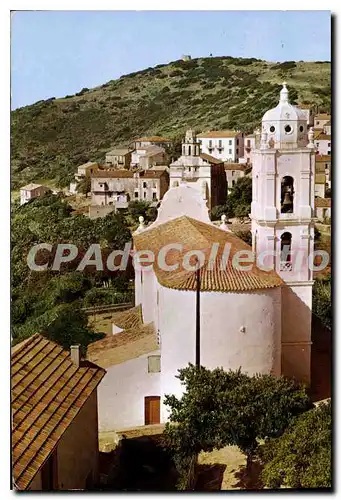 Cartes postales moderne Corse Ile De Beaute Cargese L'Eglise Latine Et I'Eglise Grecque
