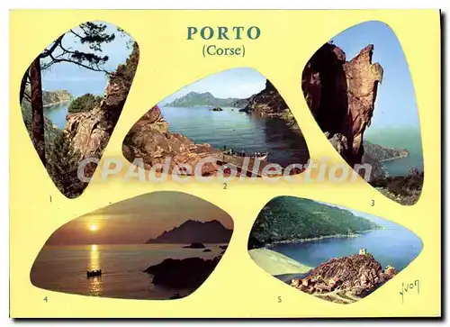 Cartes postales moderne Porto Calanche Le Port Rocher De I'Aigle