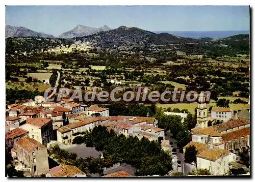 Moderne Karte La Corse Calenzana Vue Aerienne