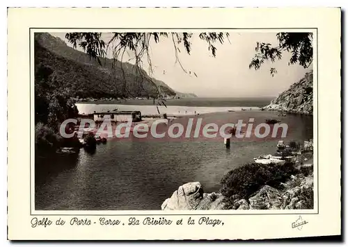 Cartes postales moderne La Corse Ile De Beaute Golfe De Porto La Riviere Et La Plage