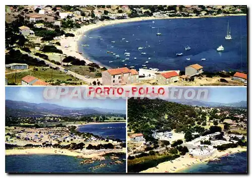 Cartes postales moderne La Corse Porto Pollo Divers Aspects