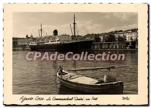 Cartes postales moderne Ajaccio Corse Le Commandant Quere Au Port
