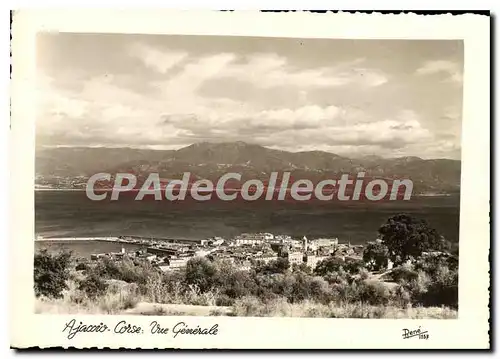 Moderne Karte Ajaccio Corse Vue Generale