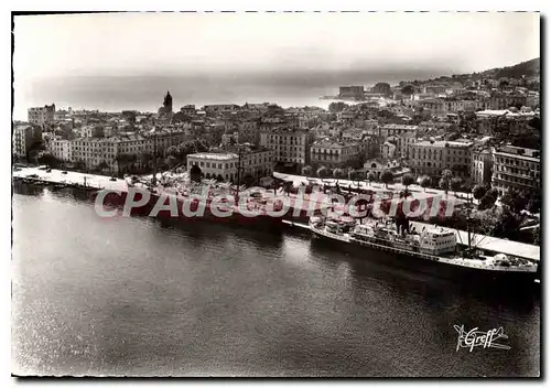 Moderne Karte Ajaccio Vue Aerienne Le Port Quere