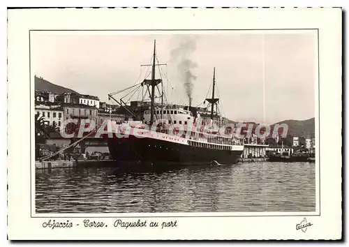 Moderne Karte Ajaccio Corse Paquerot Au Port